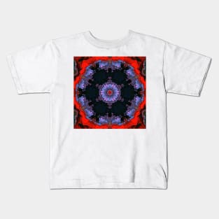 Psychedelic Hippie Blue and Red Kids T-Shirt